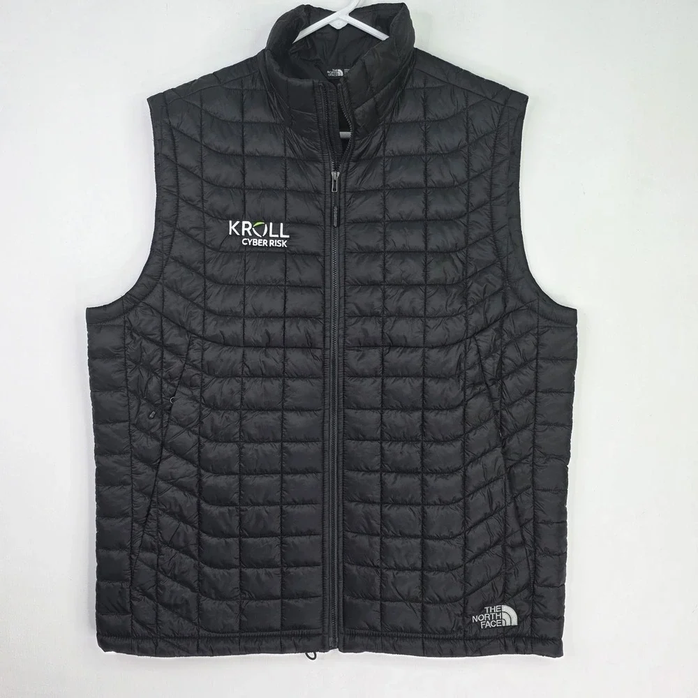 The North‎ Face Men's L Thermoball Eco Quilted Puffer Vest Kroll Business Logo